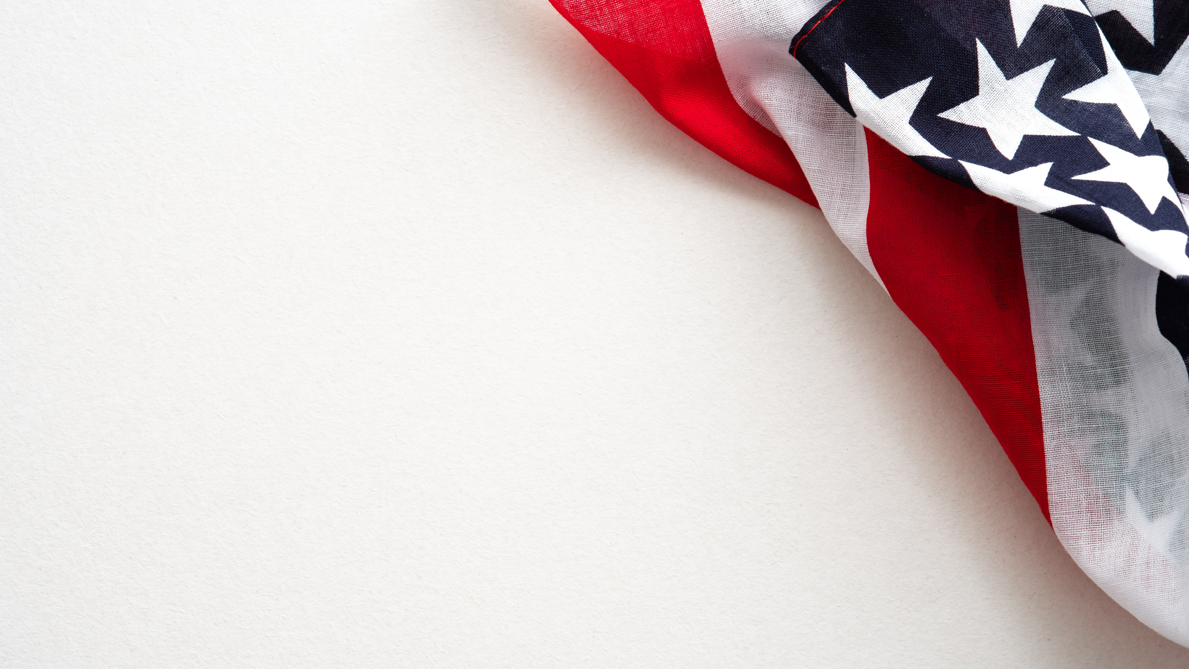 Happy Veterans Day Concept. American Flag Isolated on White Background.